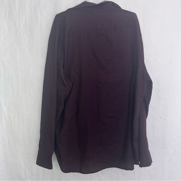 Alfani maroon long sleeve button up size medium men’s 177 - Picture 5 of 5